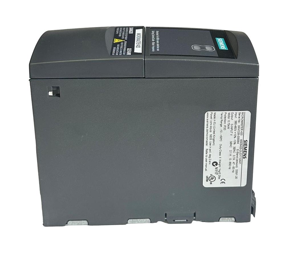 Used SIEMENS 6SE6420-2UD17-5AA1 / 6SE64202UD175AA1 MICROMASTER 420 0.75kW 480V NSNP