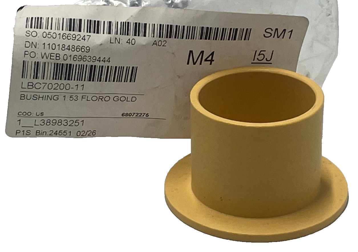 Used LBC Bakery Equipment 70200-11 Bushing 1.53" Floro Gold Genuine OEM Part