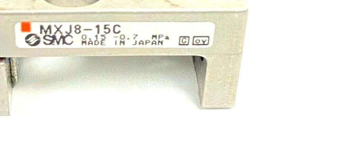 Used SMC MXJ8-15C PRECISION AIR SLIDE TABLE 0.15-0.7MPa MXJ815C
