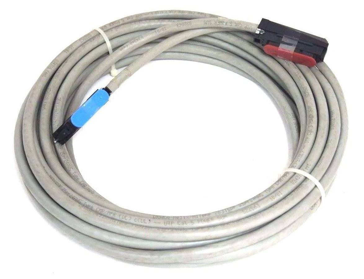Used BLACK BOX ELN28T-0050-MF CABLE 50-FT, CAT 5, 25-PAIR, TELCOMALE TO FEMALE 50 PIN