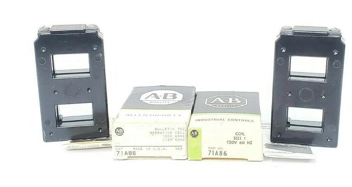 LOT OF 2 NIB ALLEN BRADLEY 71A86 COILS SIZE 1, 120V 60HZ