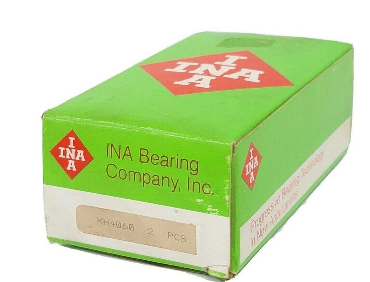 Used BOX OF 2 NEW INA KH4060 CLOSED ROUND RAIL BALL BUSHINGS