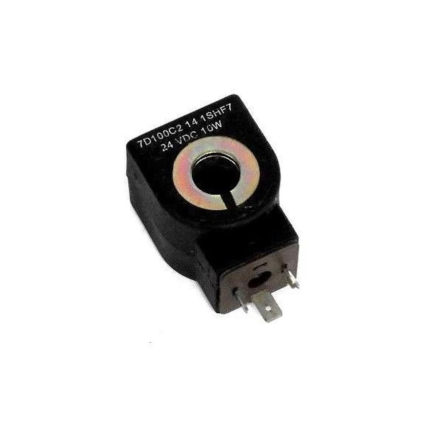 Used PARKER 7D100C2-14-1SHF7 SOLENOID VALVE COIL 24VDC 10W, 7121KBN2NV00