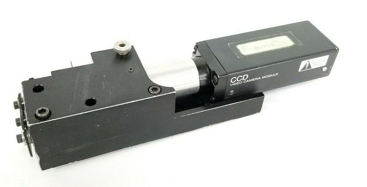 Used SONY XC-77-2 CCD CAMERA ASSEMBLY W/ 3'' IN. LENS & MOUNTING BRACKET XC772