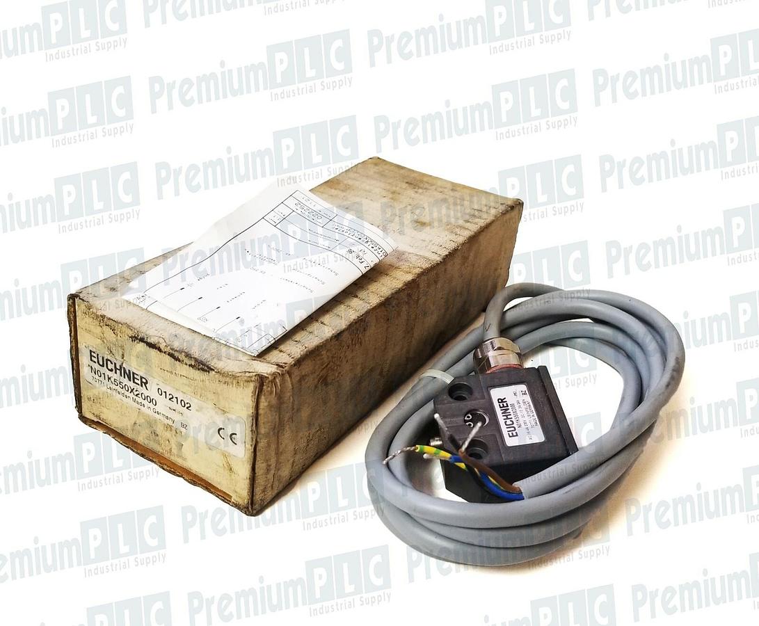 Used NEW EUCHNER N01K550X2000 PLUNGER LIMIT SWITCH N01K550-X2000 230VAC 24DVC