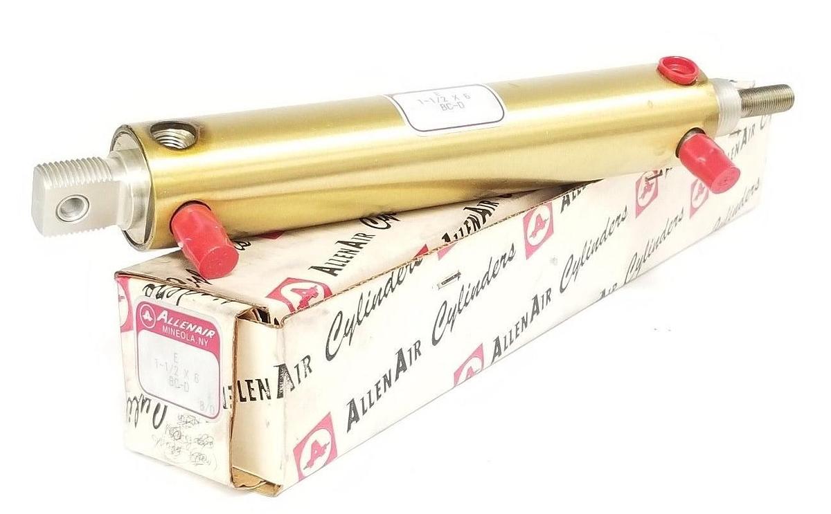 Used NIB ALLENAIR E 1-1/2 X 6 BC-D PNEUMATIC CYLINDER