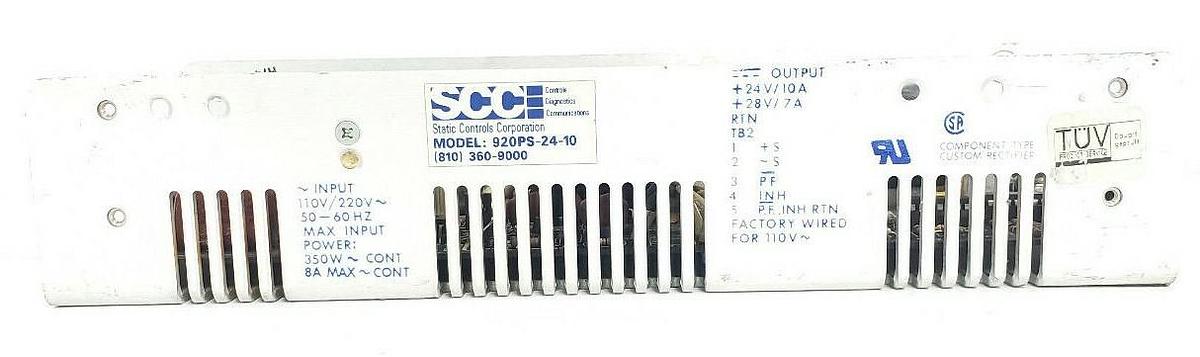Used SSC 920PS-24-10 POWER SUPPLY 110V/220V 50/60HZ, 920PS2410