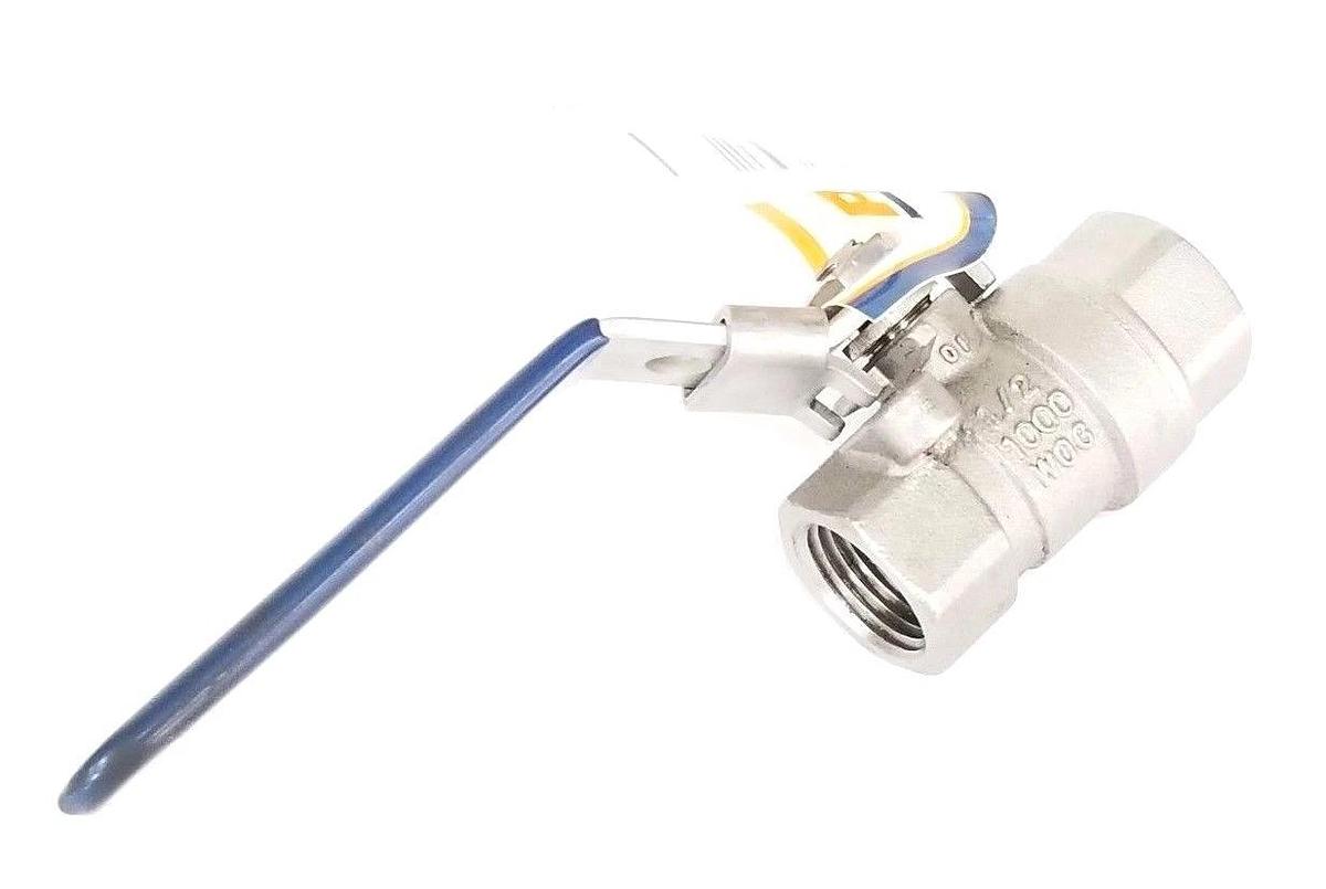NEW PROFITTER 1/2" STAINLESS STEEL BALL VALVE 0427110 FULL PORT 1000 WOG