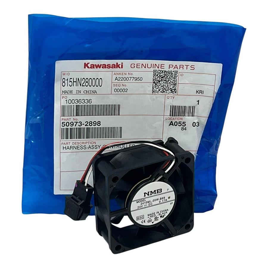 NMB 2410ML-05W-B69 24V DC Fan Kawasaki Robot Controller 50973-2898 New Surplus