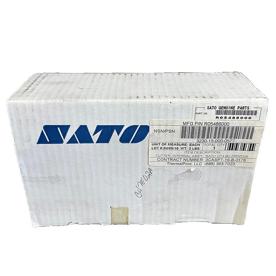 Used SATO R05486000 INTERNAL CUTTER ASSEMBLY FOR SATO GT4 BC PRINTER *LIGHTLY USED