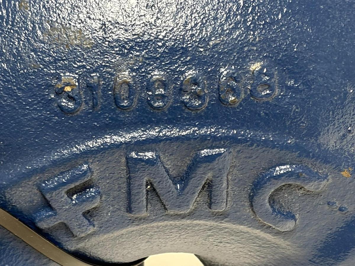 Used FMC Tech 3134541 90 Degree Industrial Swivel Joint Blue Casting New Surplus
