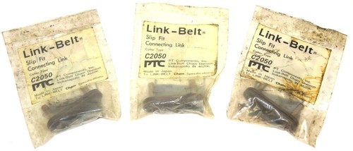 LOT OF 3 NEW PTC LINK BELT C2050 COTTER TYPE SLIP FIT CONNECTING LINKS