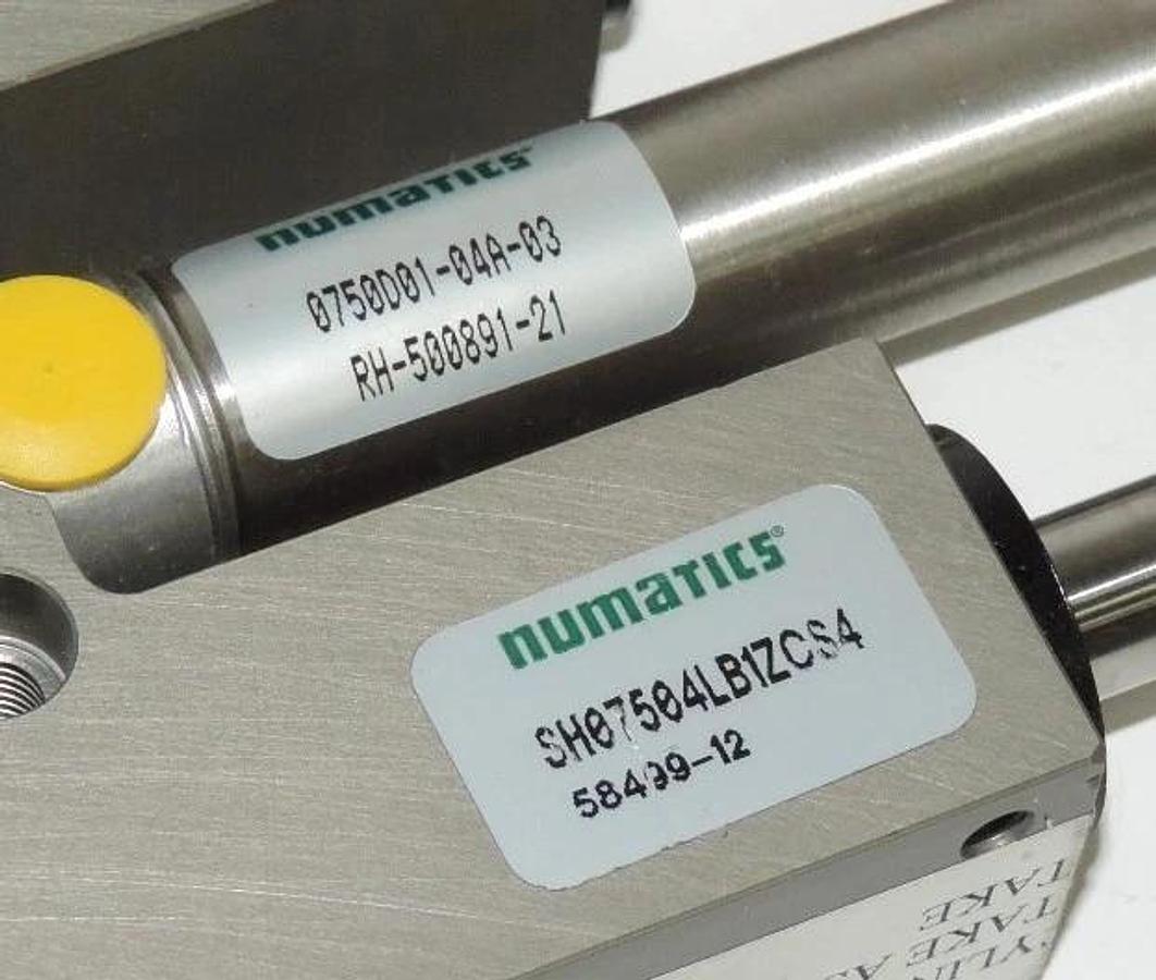 Used NUMATICS SH07504LB1ZCS4 SH SERIES LINEAR SLIDE WITH 070D01-04A-03 CYLINDER