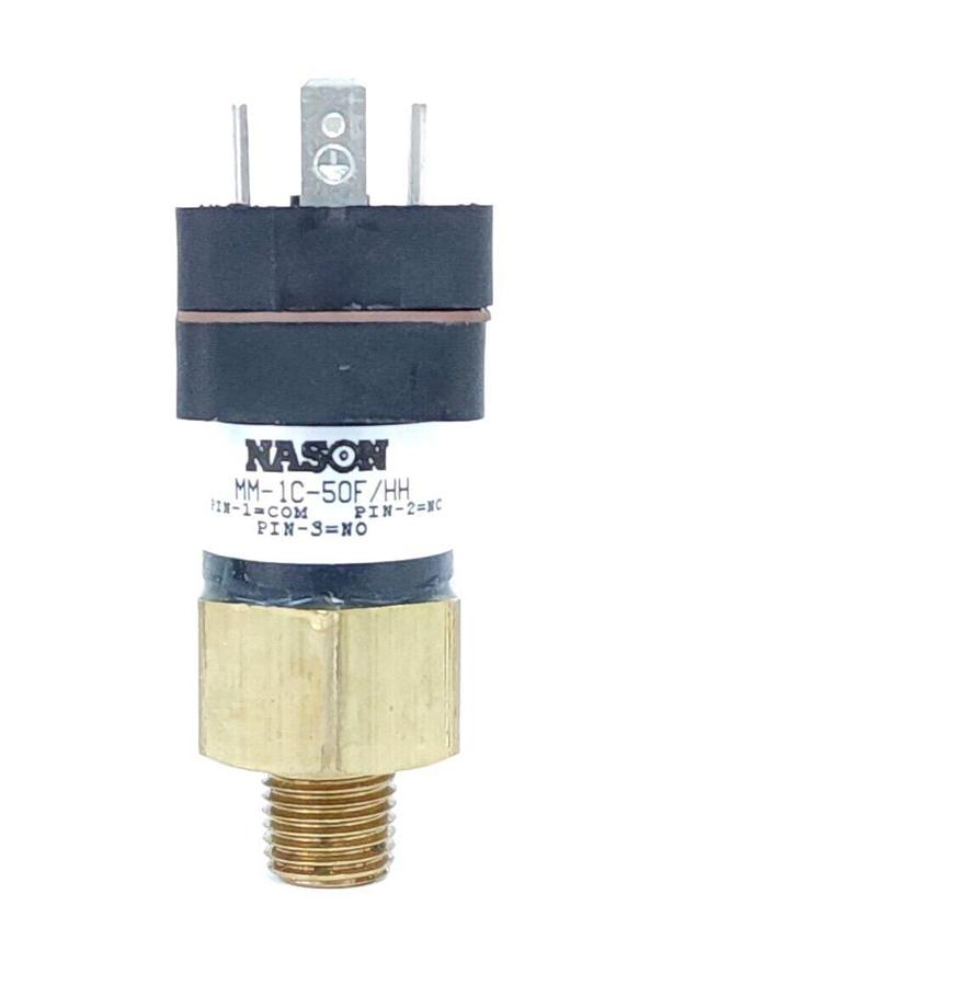 Used NEW NASON MM-1C-50F/HH PRESSURE SWITCH