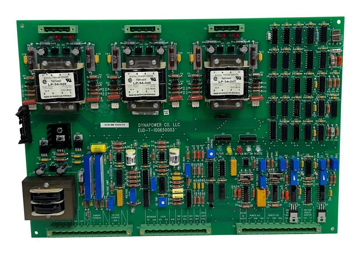 Used DYNAPOWER CO EUD-7-100650003 / ELS-1-005022000 SCN BM POWER CONTROL BOARD USNP