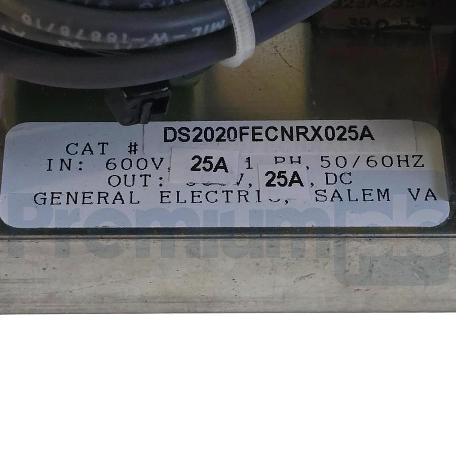 GE DS2020FECNRX025A | DS2020FECNRX025 Mark V Field Exciter Controller 25A NSNP