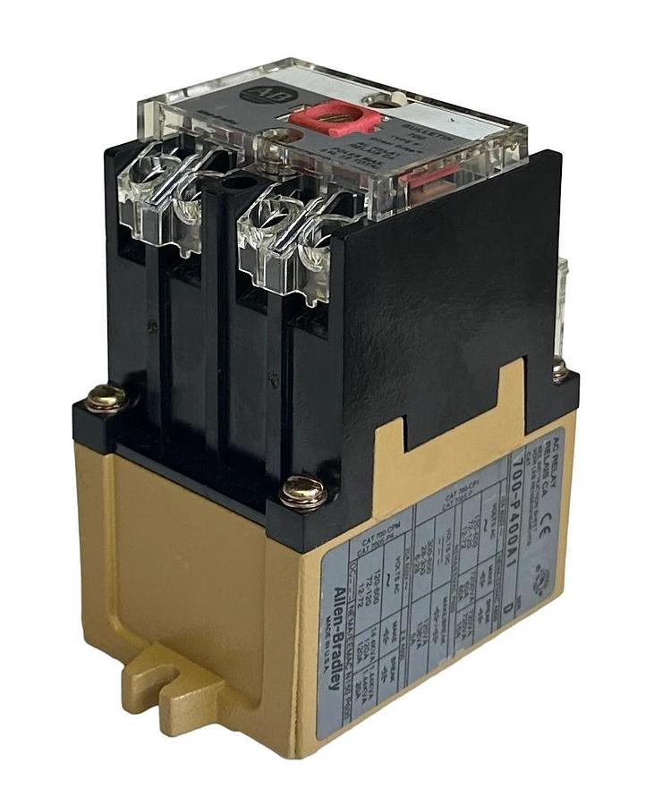 Used ALLEN BRADLEY 700-P400A1 /D Direct Drive BULLETIN 700 TYPE P AC RELAY 120-600VAC