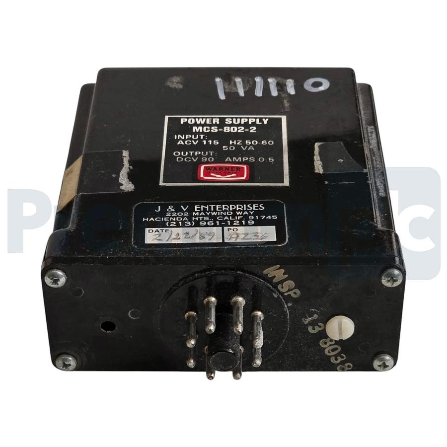 Used Warner Electric MCS-802-2 | 6002-448-001 Brake Power Supply In-120VAC Out-90VDC