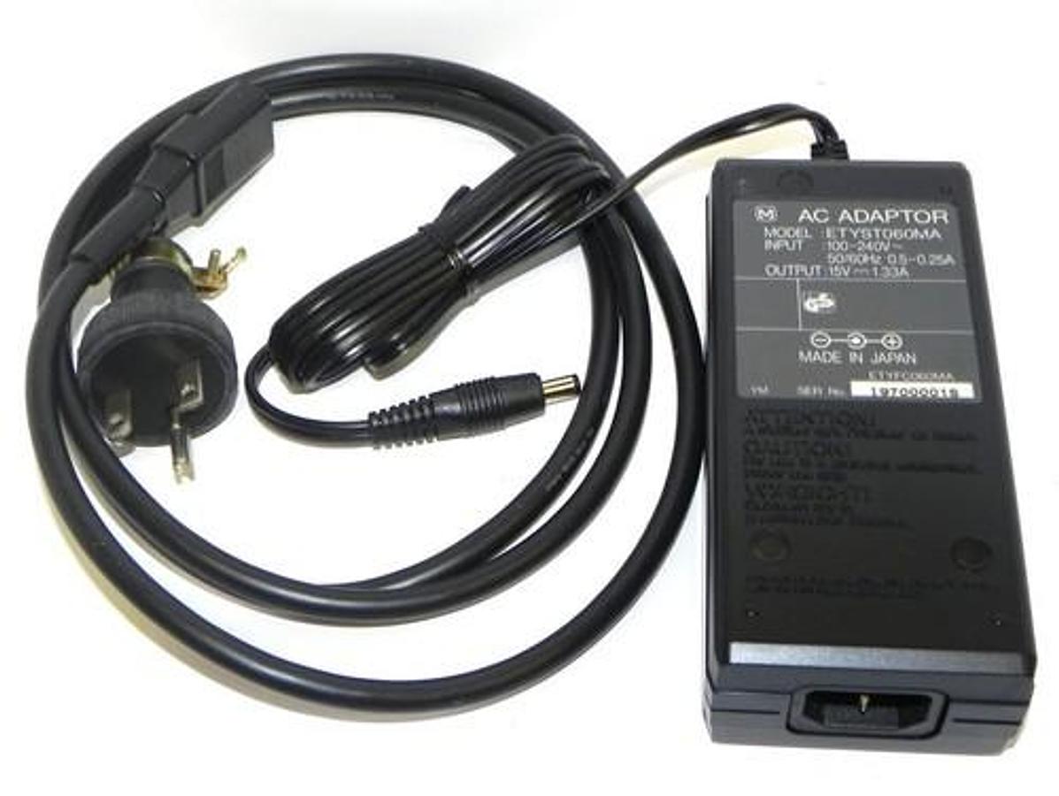 Used ZEROS ETYST060MA AC ADAPTOR INPUT: 100-240V~50/60HZ 0.5-0.25A OUTPUT: 15V 1.33A