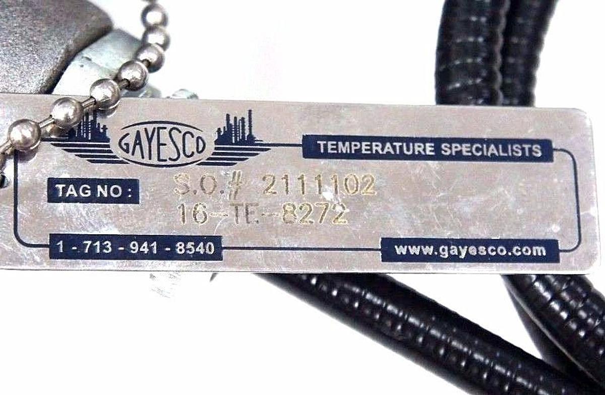 Used NEW CROUSE-HINDS: GUAB 26 3/4in. 21, GAYESCO: 16-TE-8272 5FT TEMPERATURE PROBE