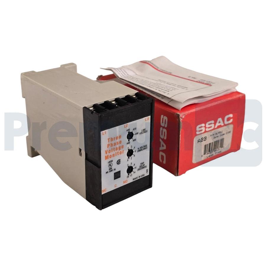 ABB SSAC DLM911 Three-Phase Voltage Monitor Protector Relay 400-480VAC NSMP