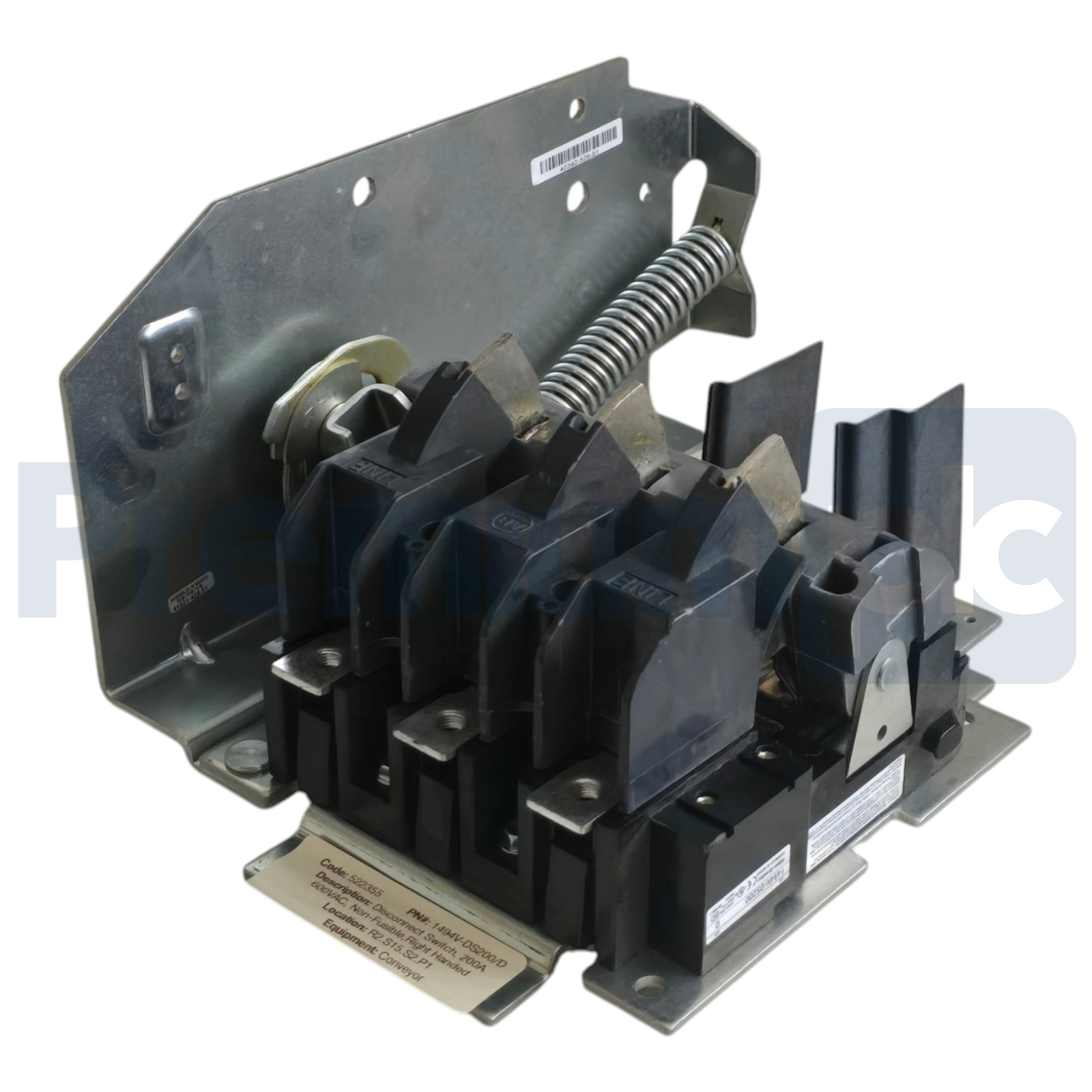 Used Surplus Allen Bradley 1494V-DS200 /D Non-Fusible Disconnect Switch 200A 600V