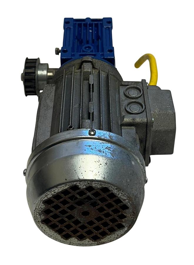 Used SIPCO T63C4 ASYNCHRONOUS MOTOR 0.22kW/0.3HP 60Hz W/ NMRV/040 GEAR REDUCER USNP