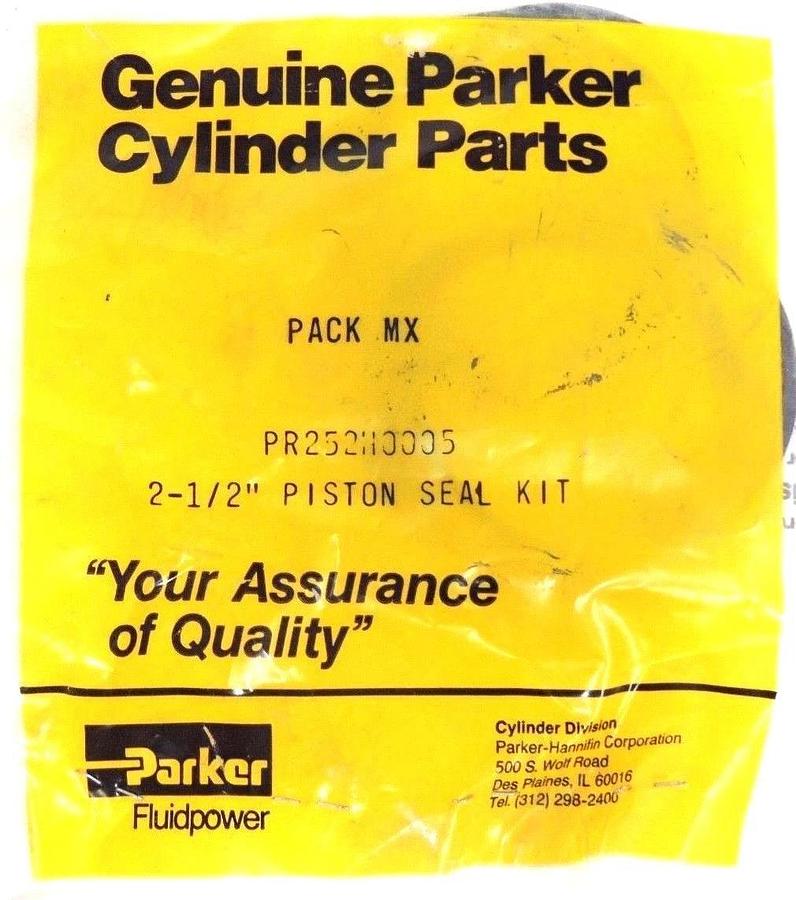 Used 2 NIB PARKER PR252H0005 PACK MIX 2-1/2'' PISTON SEAL KITS