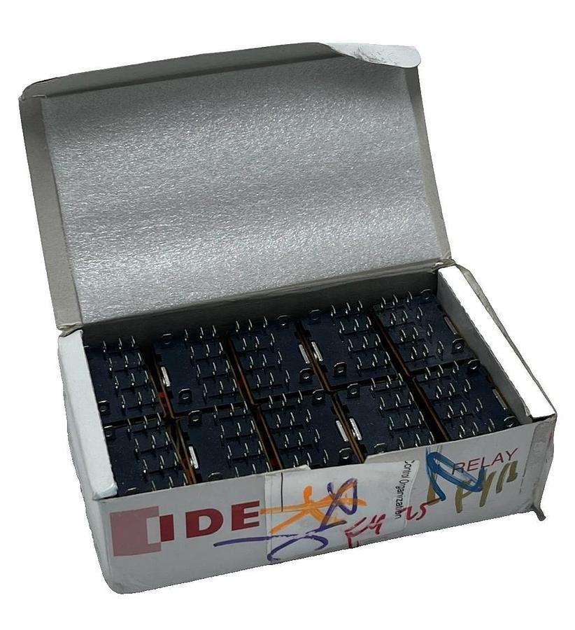 Lot of 10 IDEC RH4B-ULC AC24V Power Relays 24VAC 4PDT 10A w/ LED & Check Button