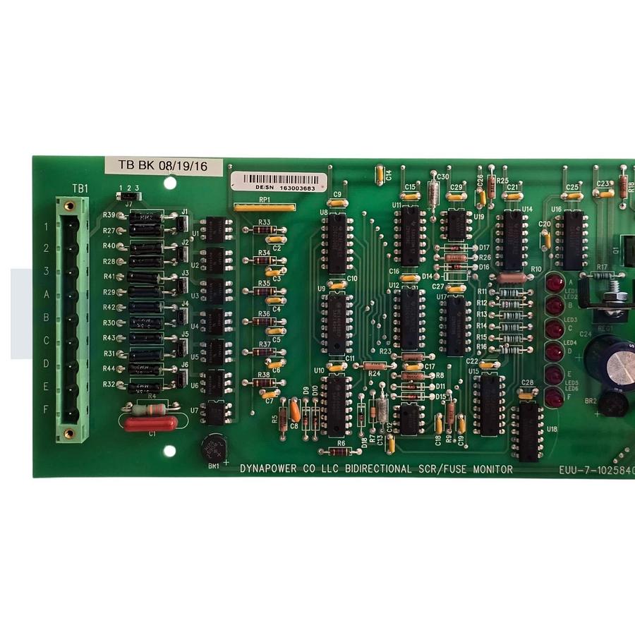 DYNAPOWER CO EUU-7-102584000 BIDIRECTIONAL SCR / FUSE MONITOR BOARD NSNP