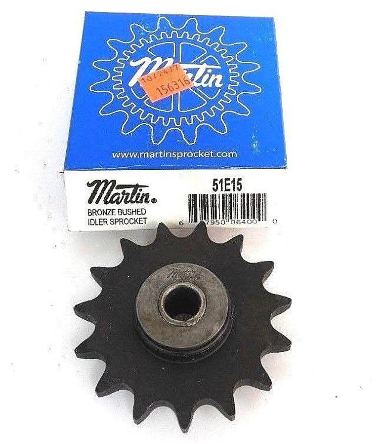 NIB MARTIN 51E15 SPROCKET IDLER .511IN ID 15TEETH