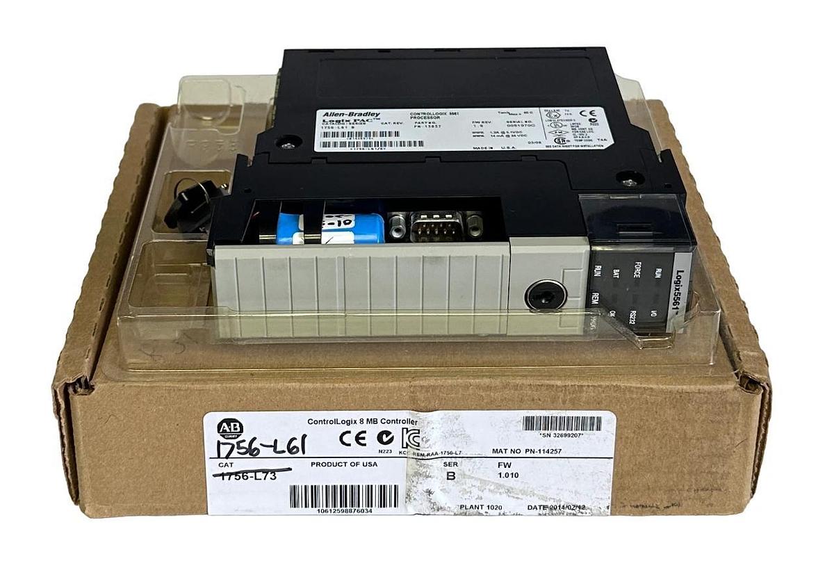 Used ALLEN BRADLEY 1756-L61 /B ControlLogix Logix5561 2MB PROCESSOR RS-232 1756L61