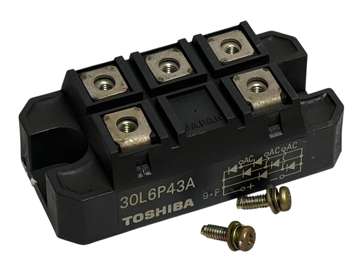 Used Toshiba 30L6P43A Three Phase Diode Bridge Rectifier Module 30A 600V Japan 9-F