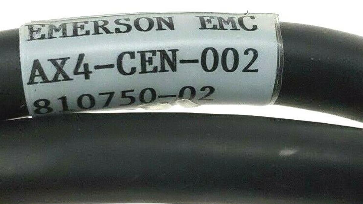 Used NEW EMERSON AX4-CEN-002 AXIMA SERVO COMMAND CABLE 2FT 810750-02 REV A1