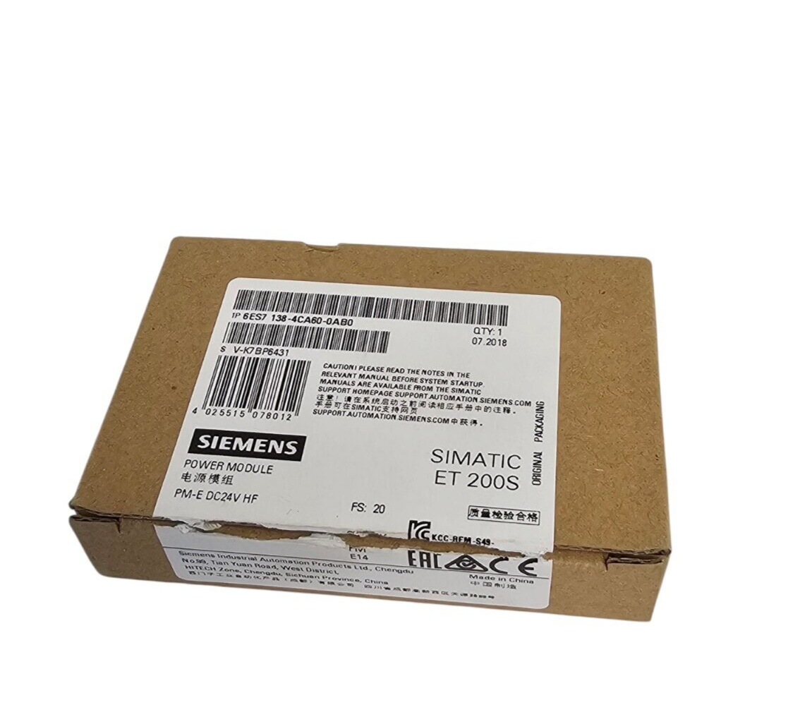Used NIB SIEMENS 6ES7138-4CA60-0AB0 POWER MODULE 6ES7-138-4CA60-0AB0