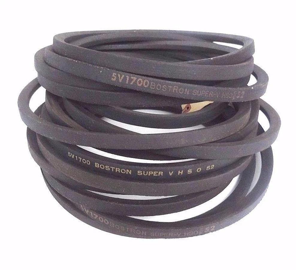 Used LOT OF 3 NEW BOSTRON 5V1700 SUPER-V HSO V-BELTS