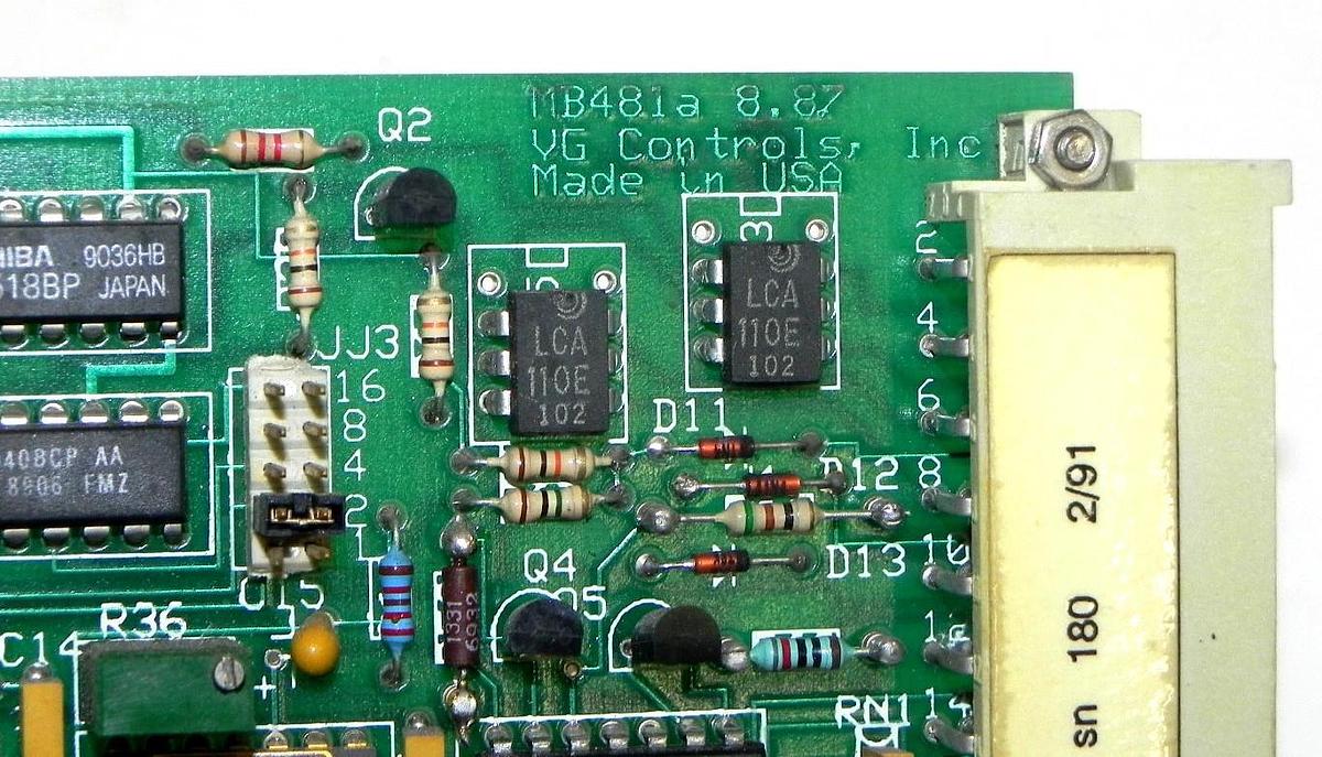 Used VG CONTROLS MB481 CONTROL MODULE MB-481, MB 481