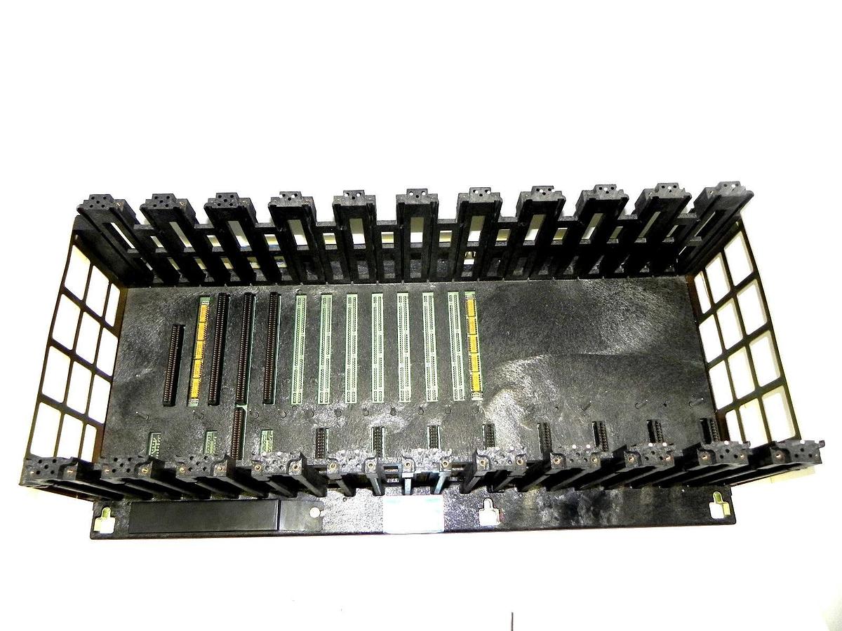 Used GOULD MODICON 800 SERIES AS-H827-103 , 11 PORT RACK ASH827103
