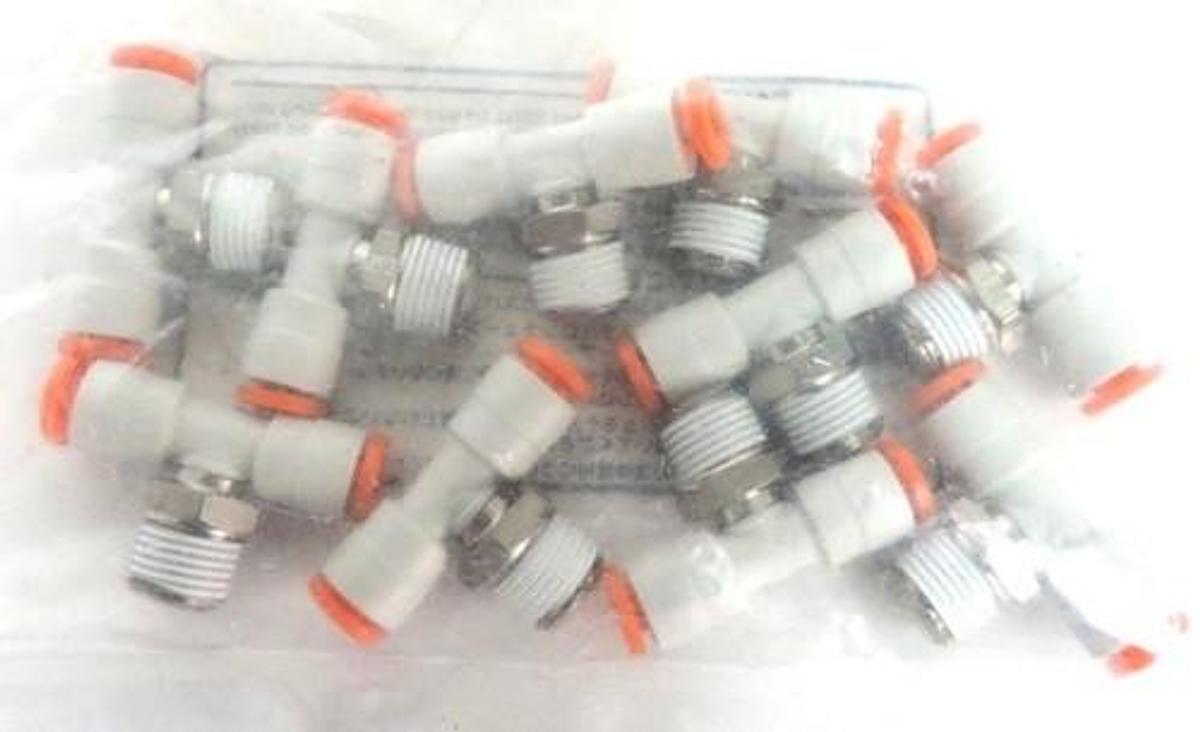 BAG OF 10 NEW SMC KJT03-34S TEE CONNECTOR FITTINGS 5/32" 10PCS T-FITTING