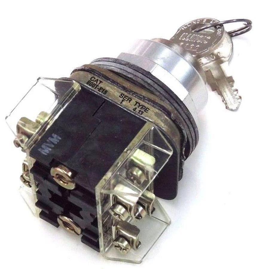 NIB ALLEN BRADLEY 800T-E1546B PUSH BUTTON 800TE1546B SER. T CYLINDER LOCK