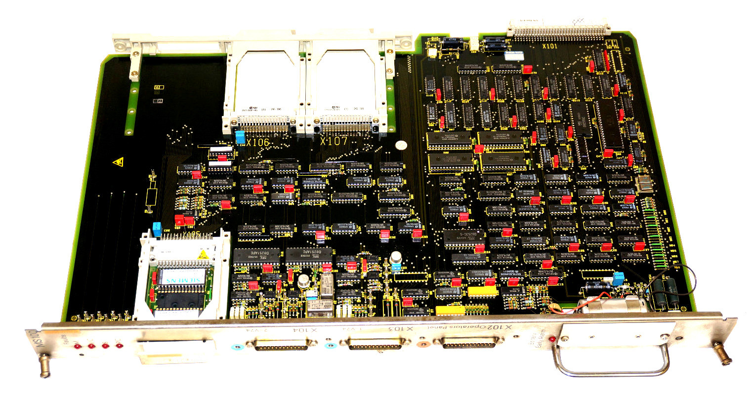 Used SIEMENS SINUMERIK 6FX1113-0AA02 CPU MODULE MS100, 6FX11130AA02
