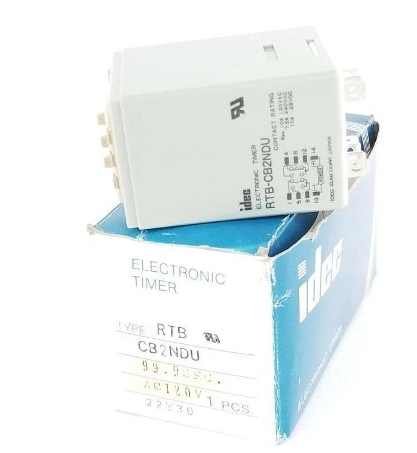 Used NIB IDEC RTBCB2NDU ELECTRONIC TIMER RTB-CB2NDU, AC120V, 99.9 SEC.