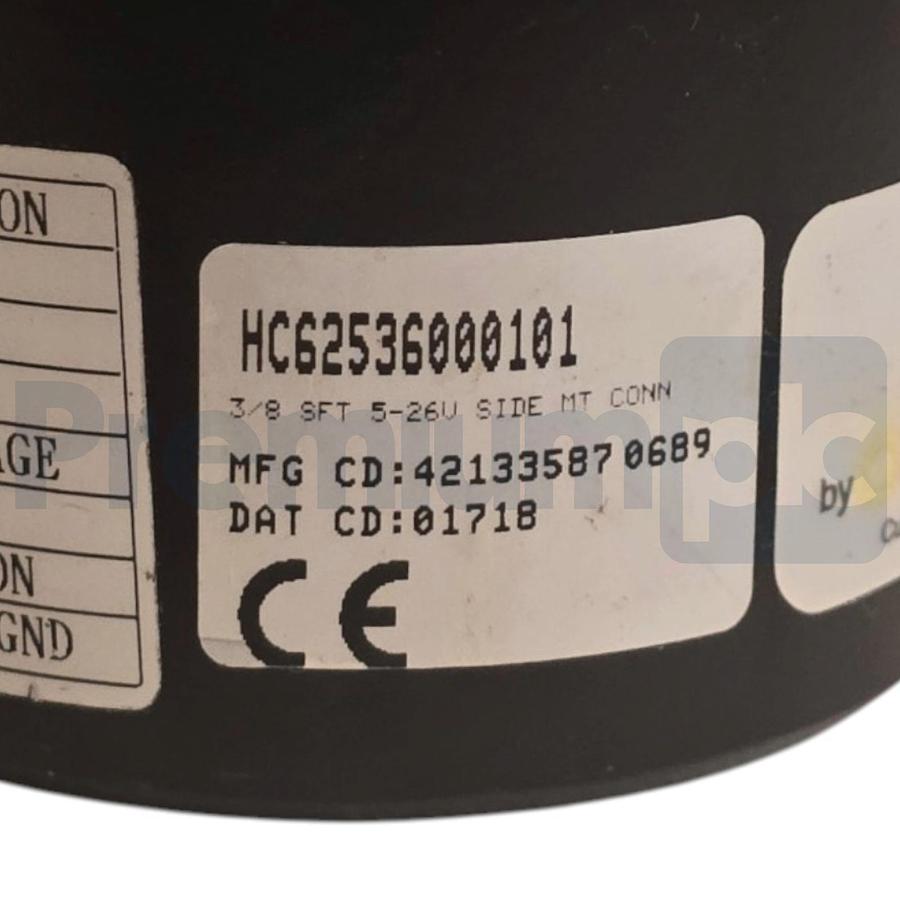 Used Dynapar HC62536000101 Incremental Encoder 3/8" Shaft 5-26VDC Side Mount Conn NEW