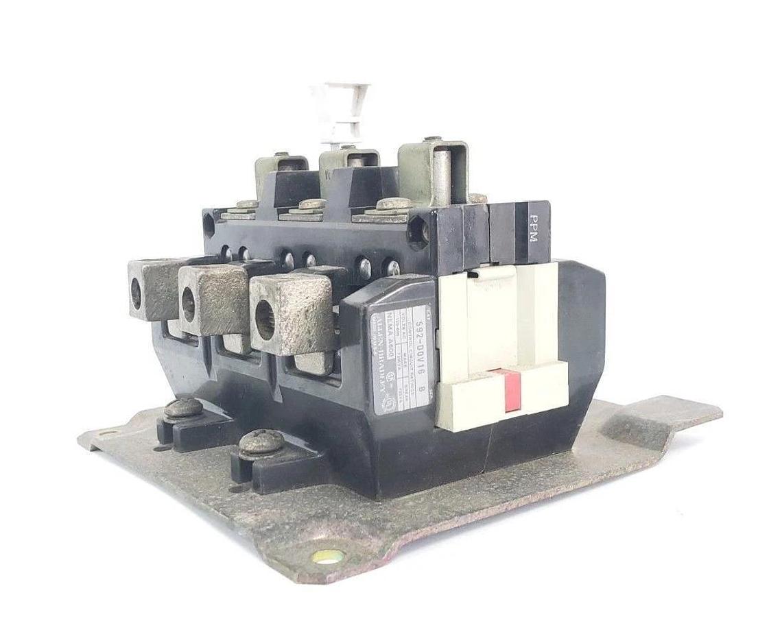 Used ALLEN BRADLEY 592-DOV16 OVERLOAD RELAY SER. B W/ (3) W70 HEATER ELEMENTS