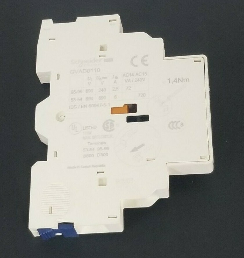 Used SCHNEIDER ELECTRIC GVAD0110 SIGNALING CONTACT 575VAC