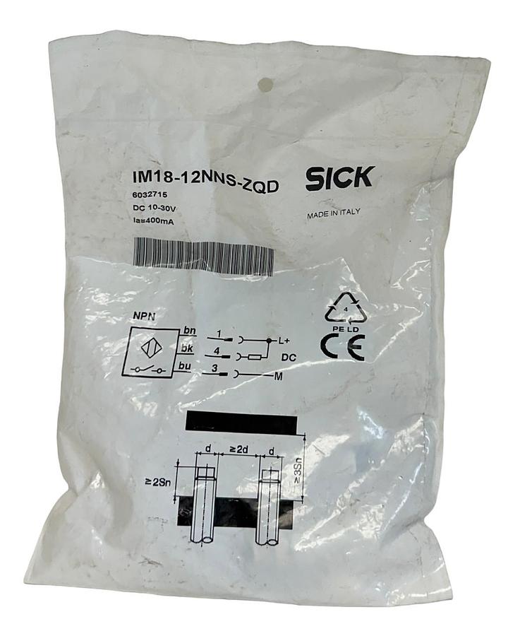 Used NEW SICK IM18-12NNS-ZQD / 6032715 INDUCTIVE PROXIMITY SENSOR 10-30V 400mA NSFS