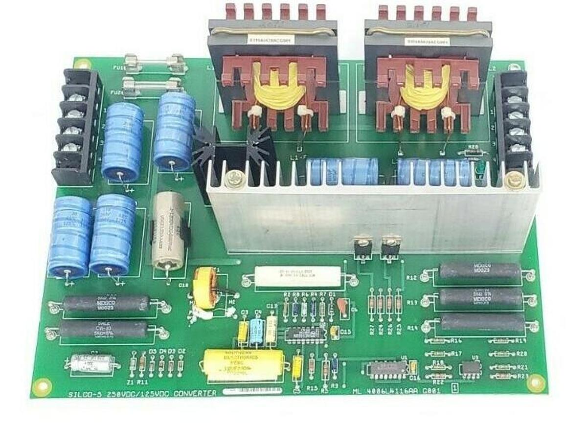 Used GENERAL ELECTRIC 4006L4116AA G001 SILCO-5 250VDC/125VDC CONVERTER BOARD