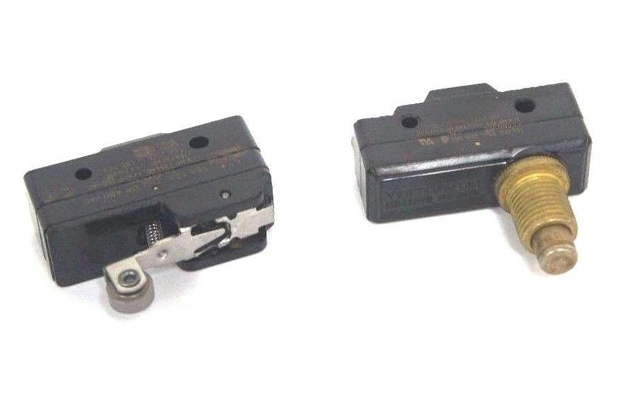 Used LOT OF 2 HONEYWELL MICRO SWITCH BZ-2RW822-A2 & BZ-2RQ68 LIMIT SWITCHES