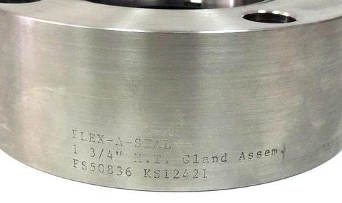 Used NEW FLEX A SEAL FS50836 SEAL W/CIRC VENT DRAIN AND THROTTLE BUSHING GLAND 1-3/4"