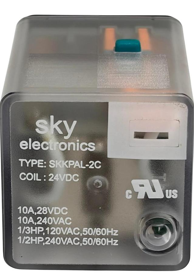 Sky Electronics SKKPAL-2C 24VDC Miniature Octal Power Relay 8-Pin 10A DPDT New